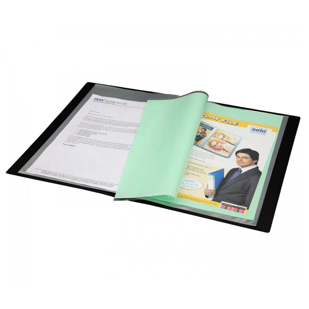 Solo Display File With 20 Pockets Black F/C Size DF 211 - Image 2
