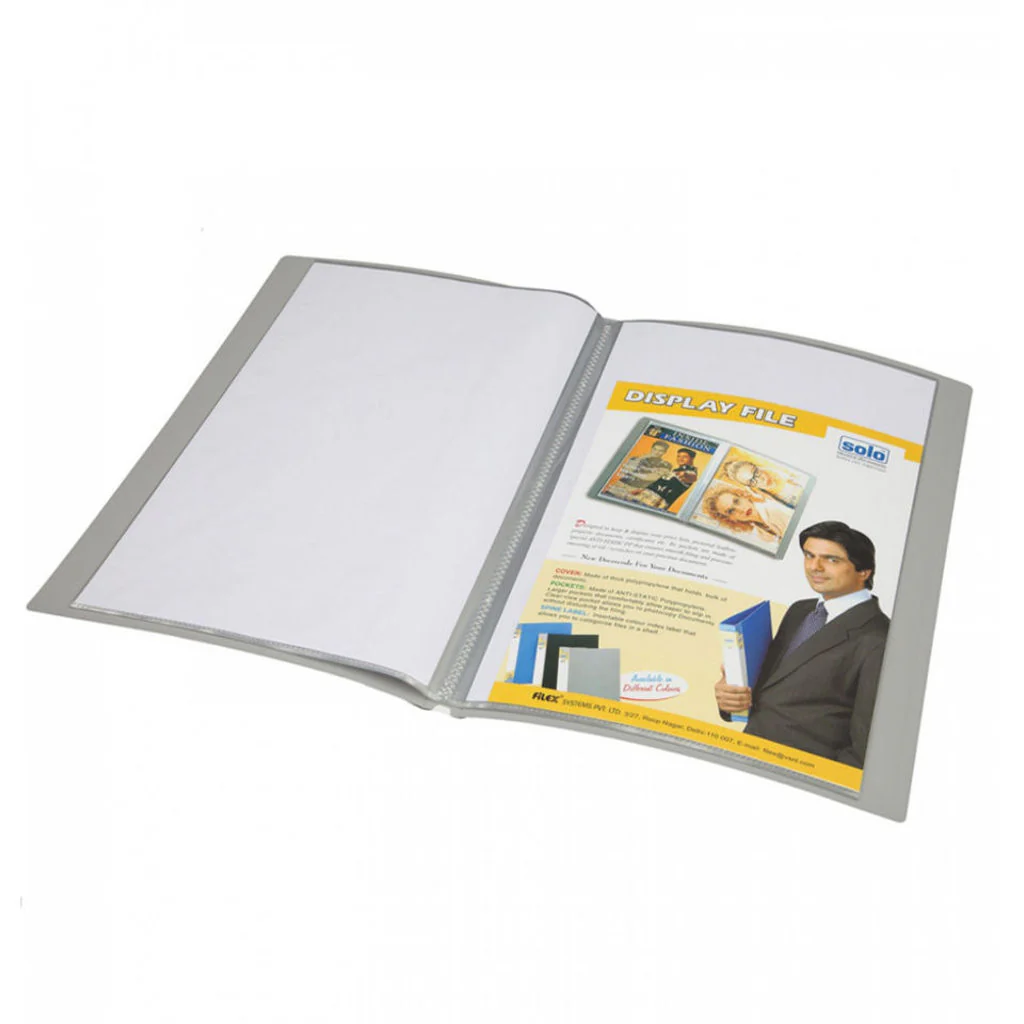Solo Display File With 20 Pockets Grey F/C Size DF 211 - Image 3