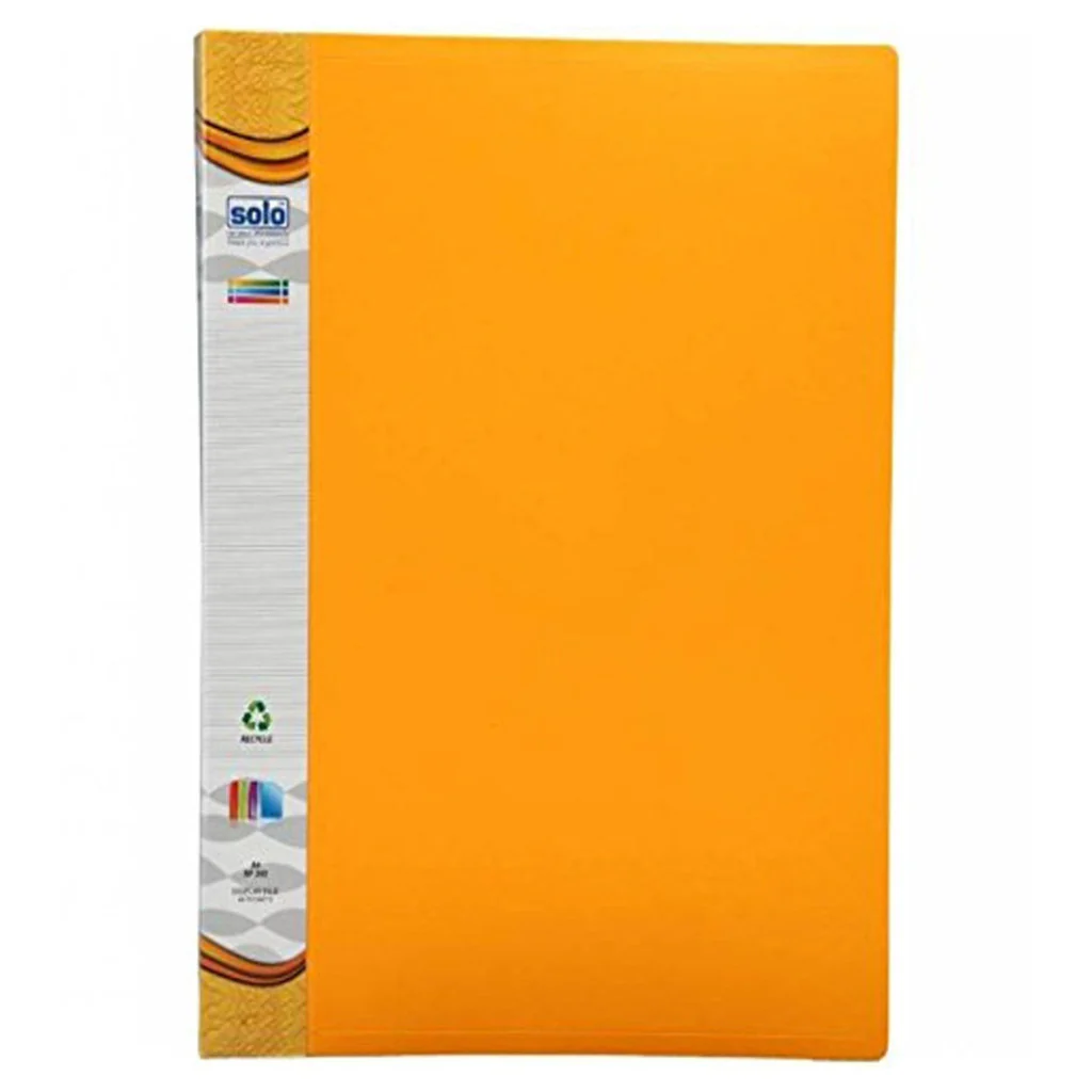 Solo Display File With 40 Pockets Tango Yellow A4 DF 202