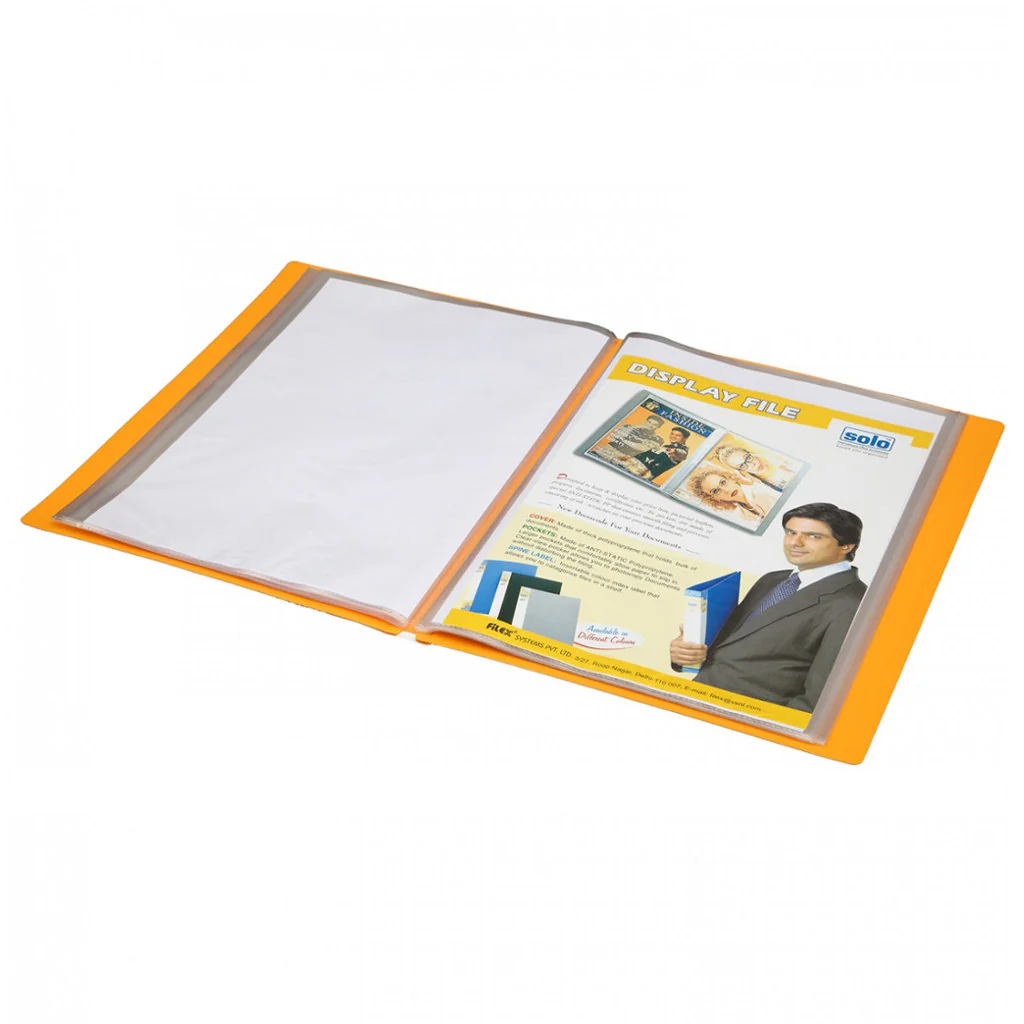 Solo Display File With 40 Pockets Tango Yellow A4 DF 202 - Image 3
