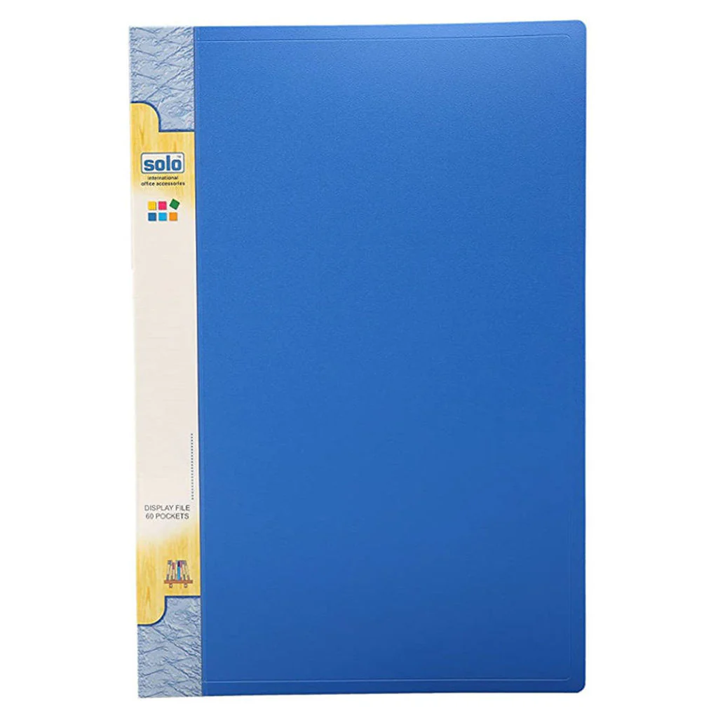 Solo Display File With 60 Pockets Blue F/C Size DF 213