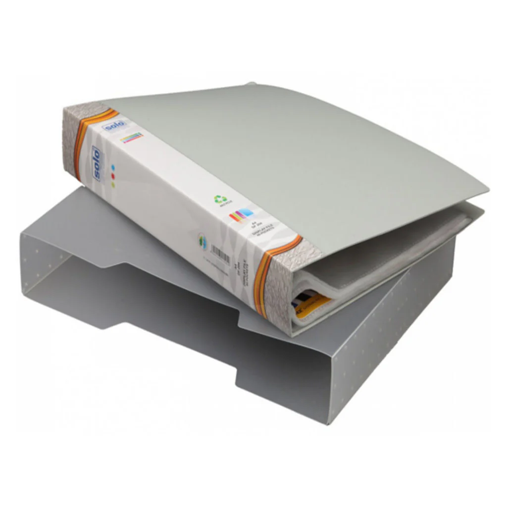 Solo Display File With 80 Pockets In A Case Grey A4 DF 204