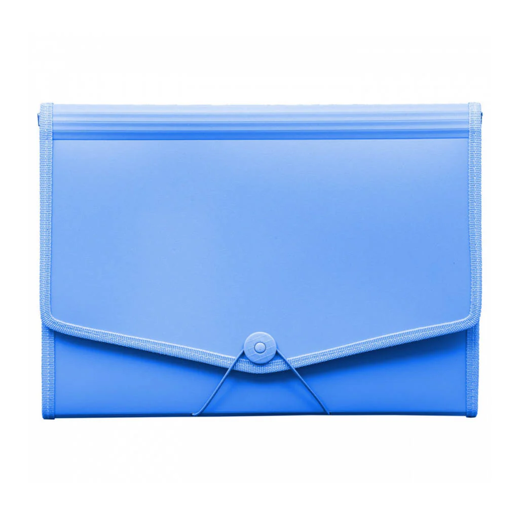 Solo Expanding File With Elastic 12 Section Blue A4 EX 801
