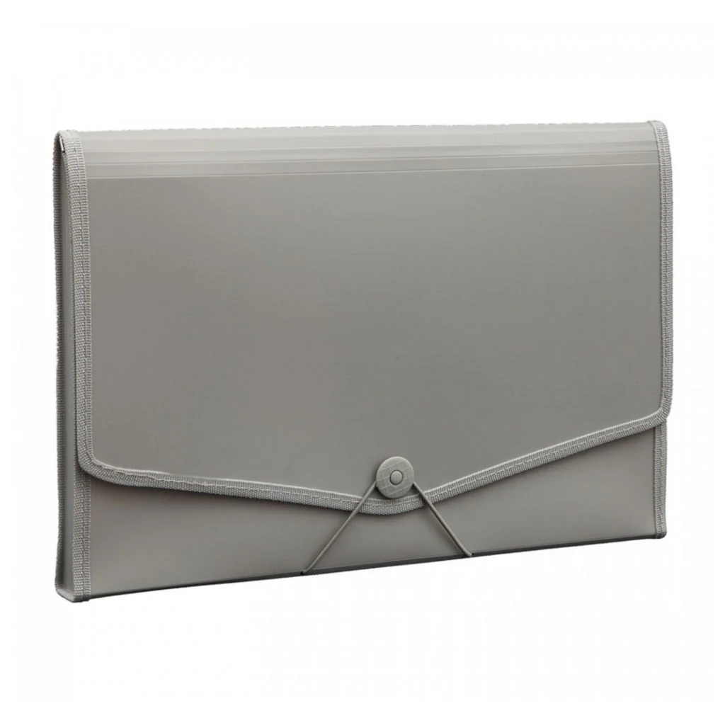Solo Expanding File With Elastic Closure 12 Section Grey F/C Size EX 901