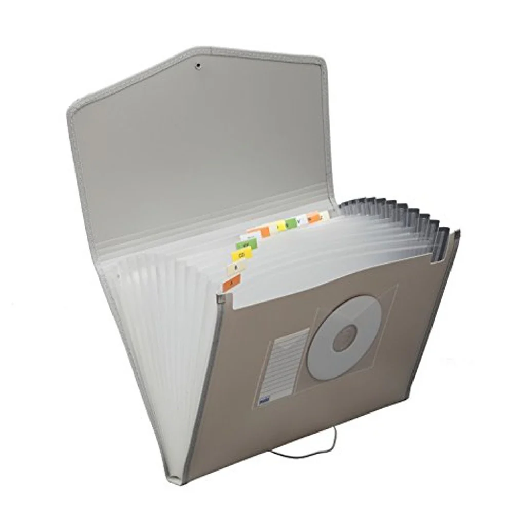 Solo Expanding File With Elastic Closure 12 Section Grey F/C Size EX 901 - Image 2