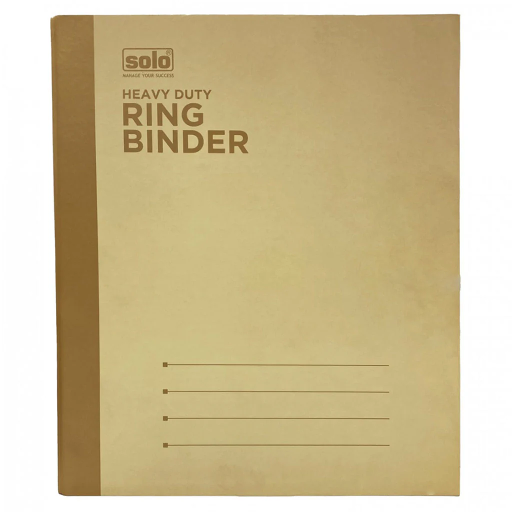 Solo Heavy Duty Ring Binder Brown A4 HDRB1