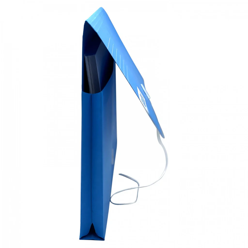 Solo Kraftx Document Bag With String Closure Paper Blue A4 KB118 - Image 4