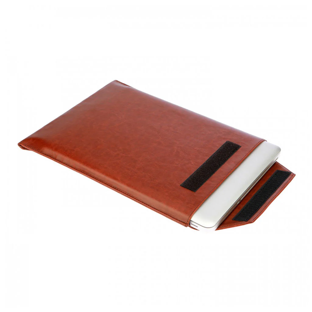 Solo Lusso Personalle Laptop Sleeve PU Brown LPLS1 - Image 3
