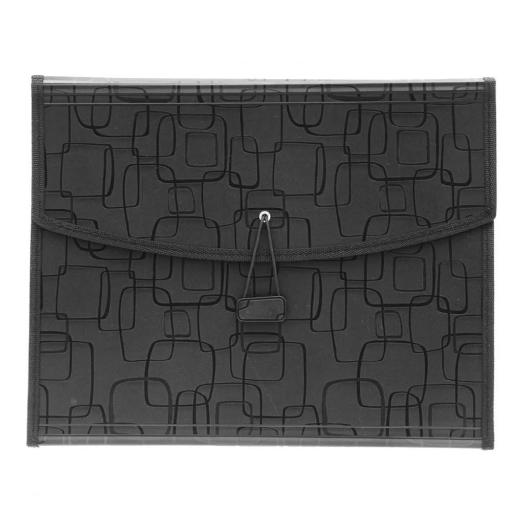 Solo Magic Square Portfolio 6 Section Expanding Pocket With Pad Magic Square Black A4 EF 829