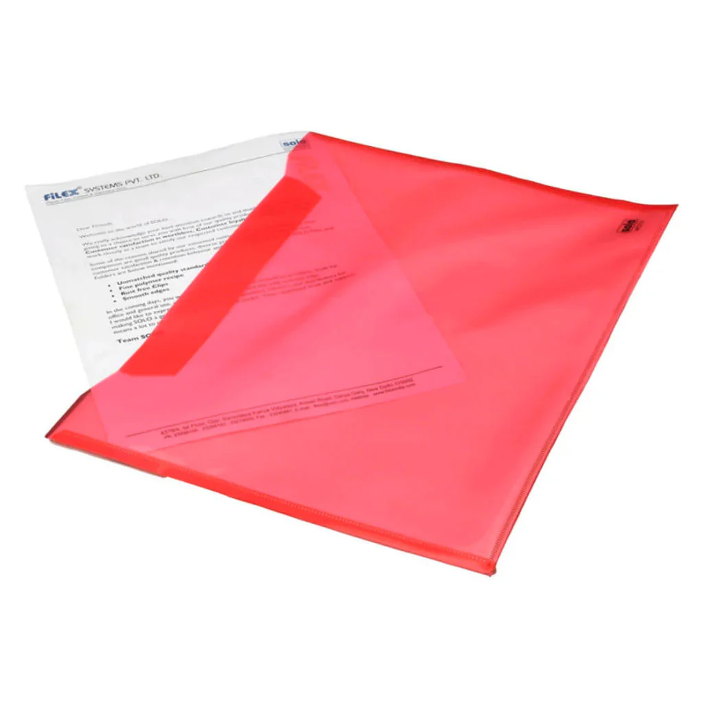 Solo My Clear Bag With Twin Pocket Double Color Transparent Pink F/C Size MC 212 - Image 2