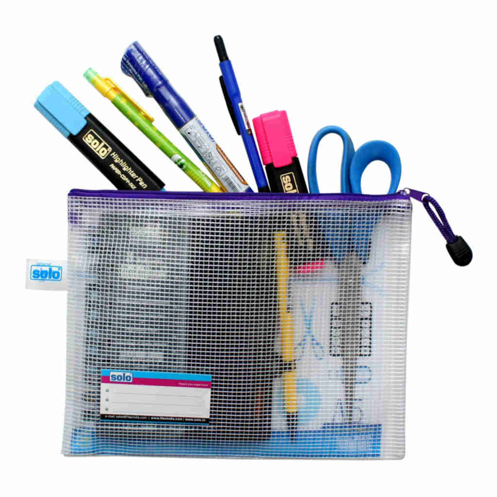 Solo My Zipper Closure Bag Blue A5 MFA51 - Image 2