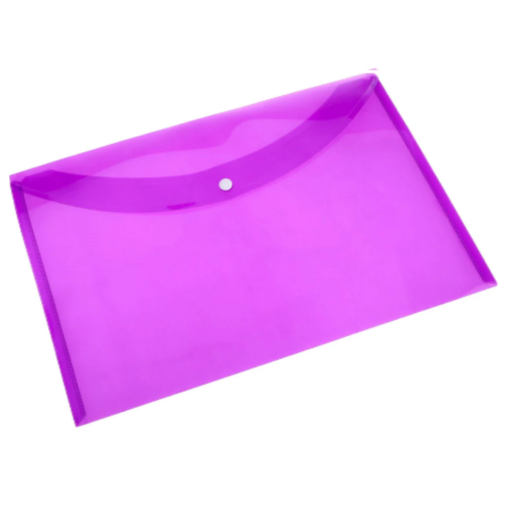 Solo Neon My Clear Bag With Button Closure Transparent Magenta F/C Size MC112N