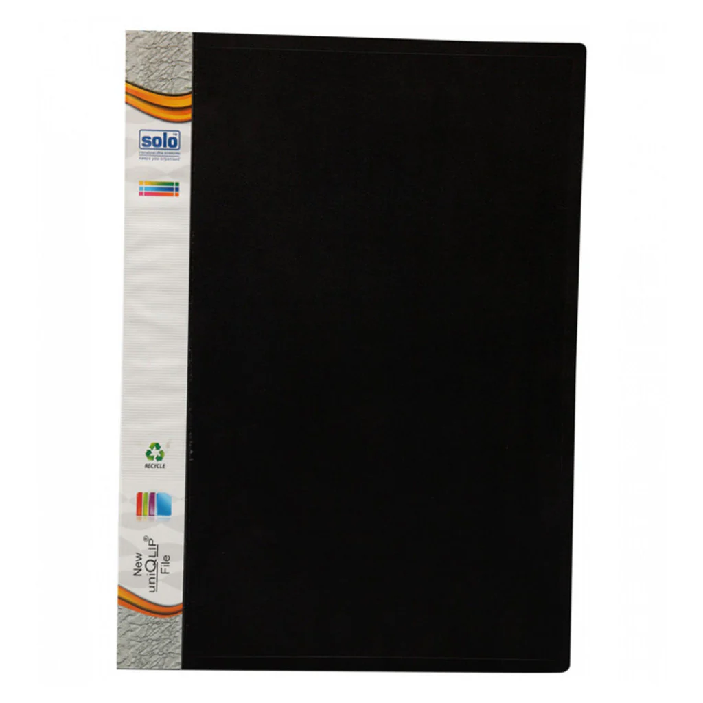 Solo New UniQlip File Black A4 SG 603