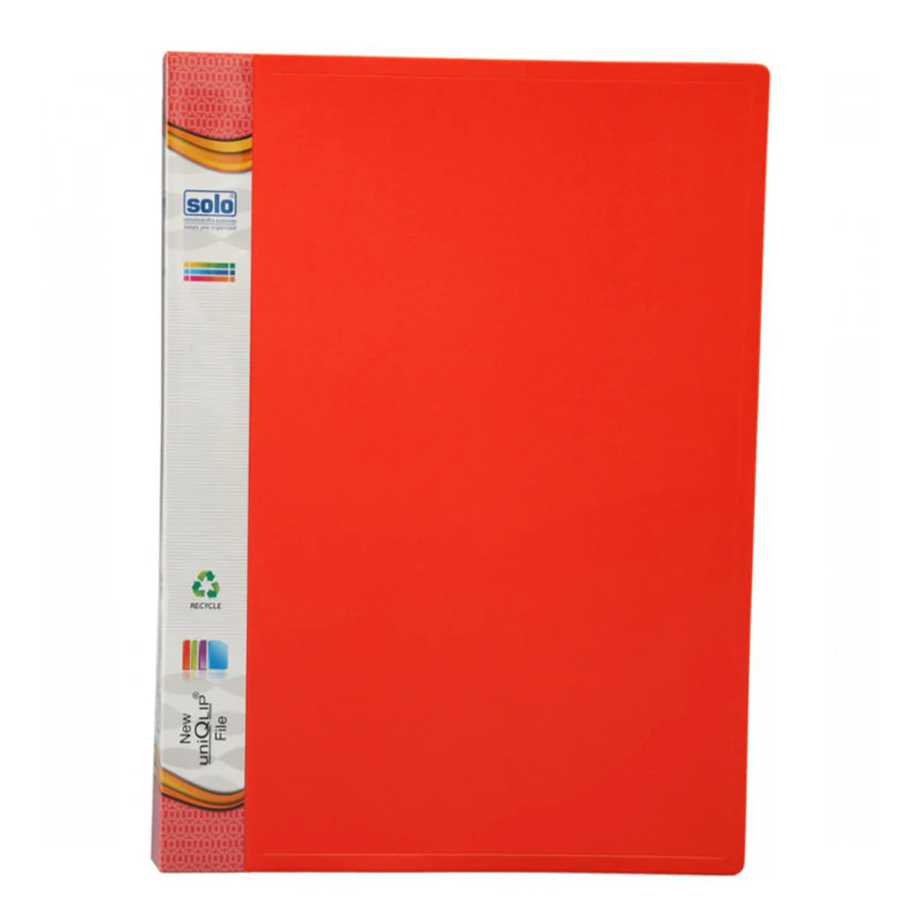 Solo New UniQlip File Red A4 SG 603