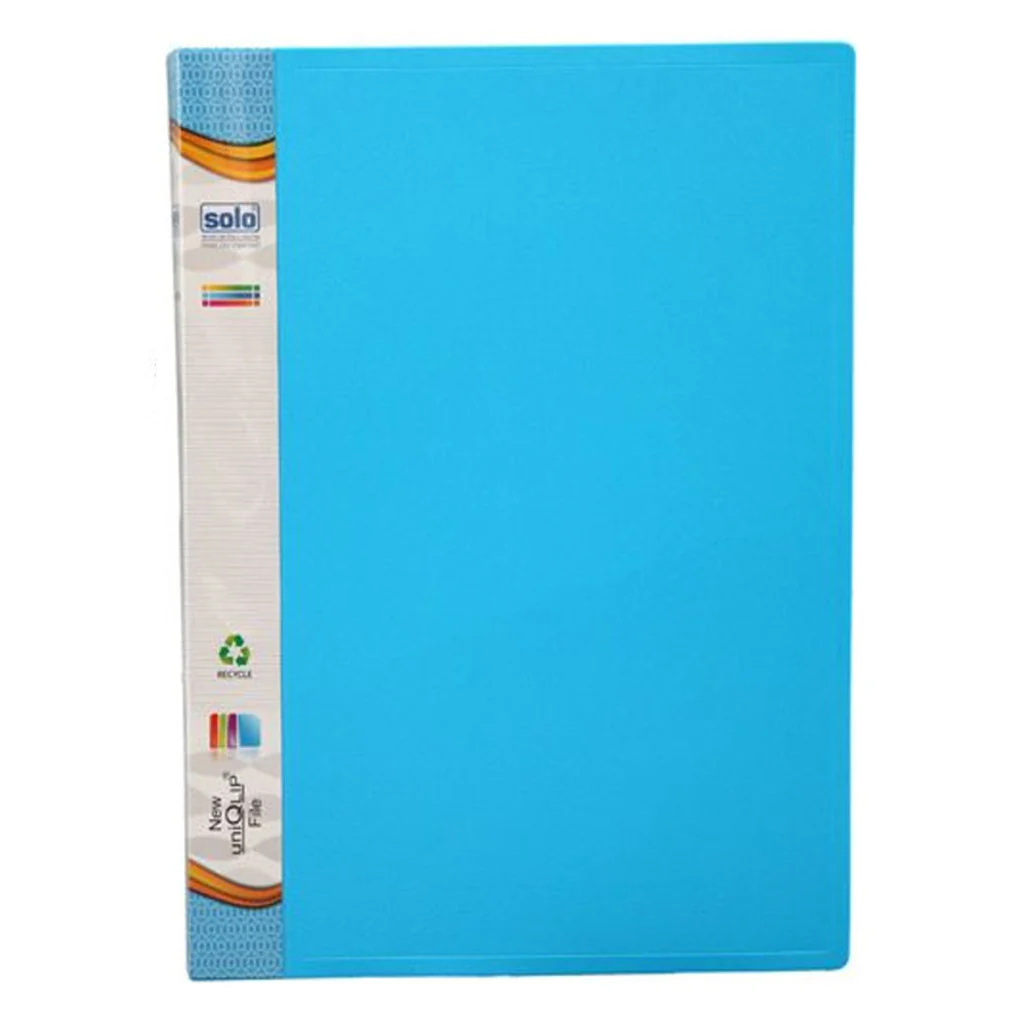 Solo New UniQlip File Sky Blue A4 SG 603