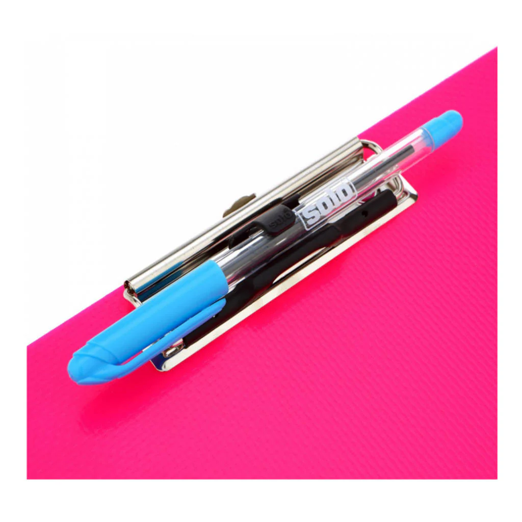 Solo Pen Catch Clip Pad Neon Pink F/C Size SB 003 - Image 2