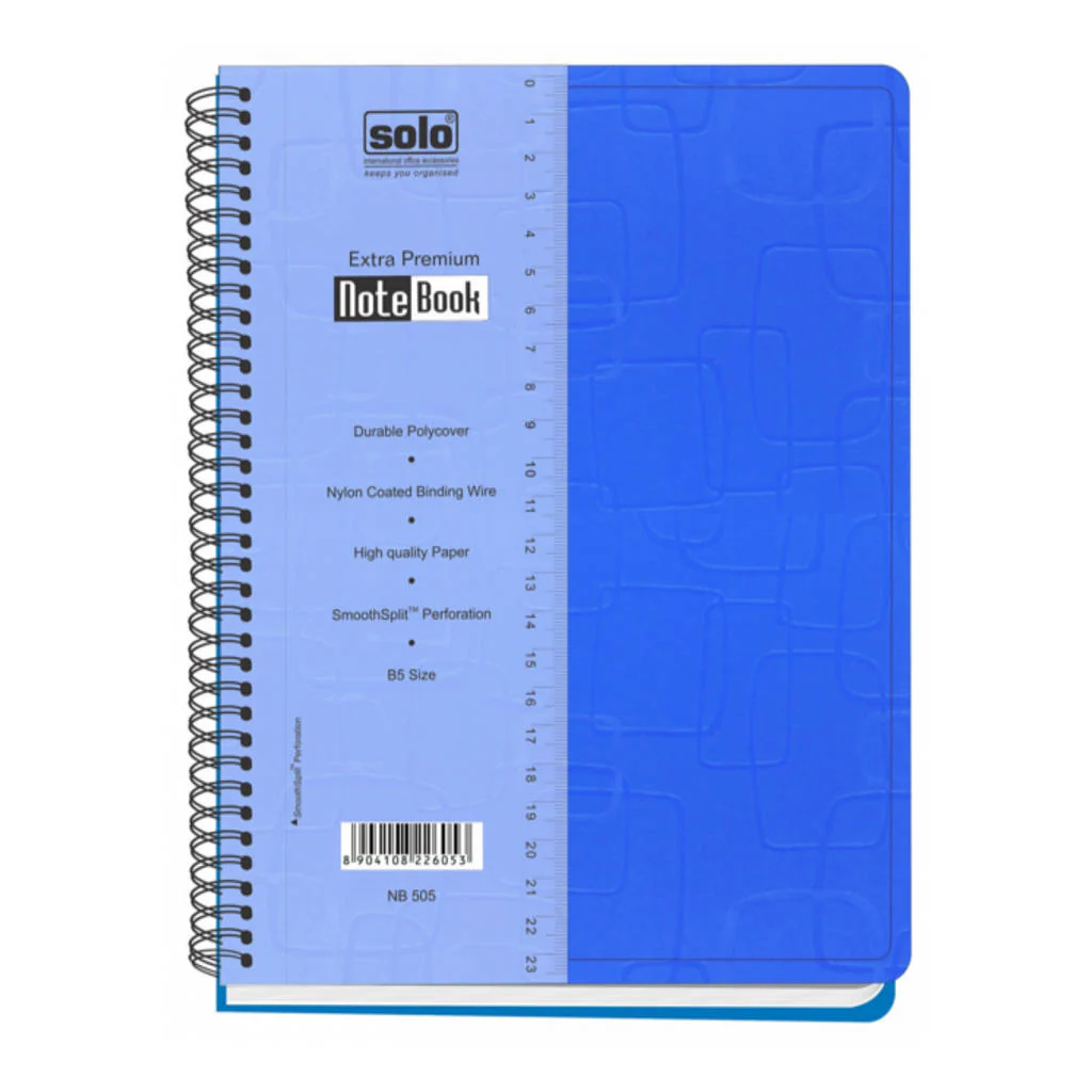 Solo Premium Note Book 160 Pages Blue B5 NB 505