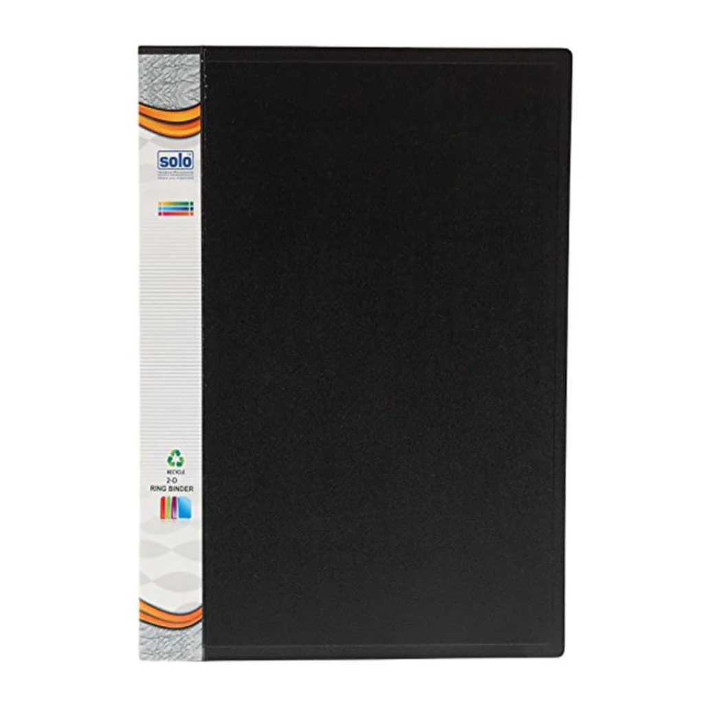 Solo Ring Binder-2-D Ring Black F/C Size RB 412