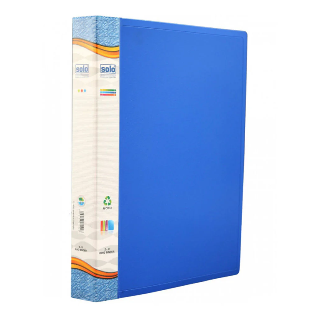 Solo Ring Binder-2-D Ring Blue F/C Size RB 412