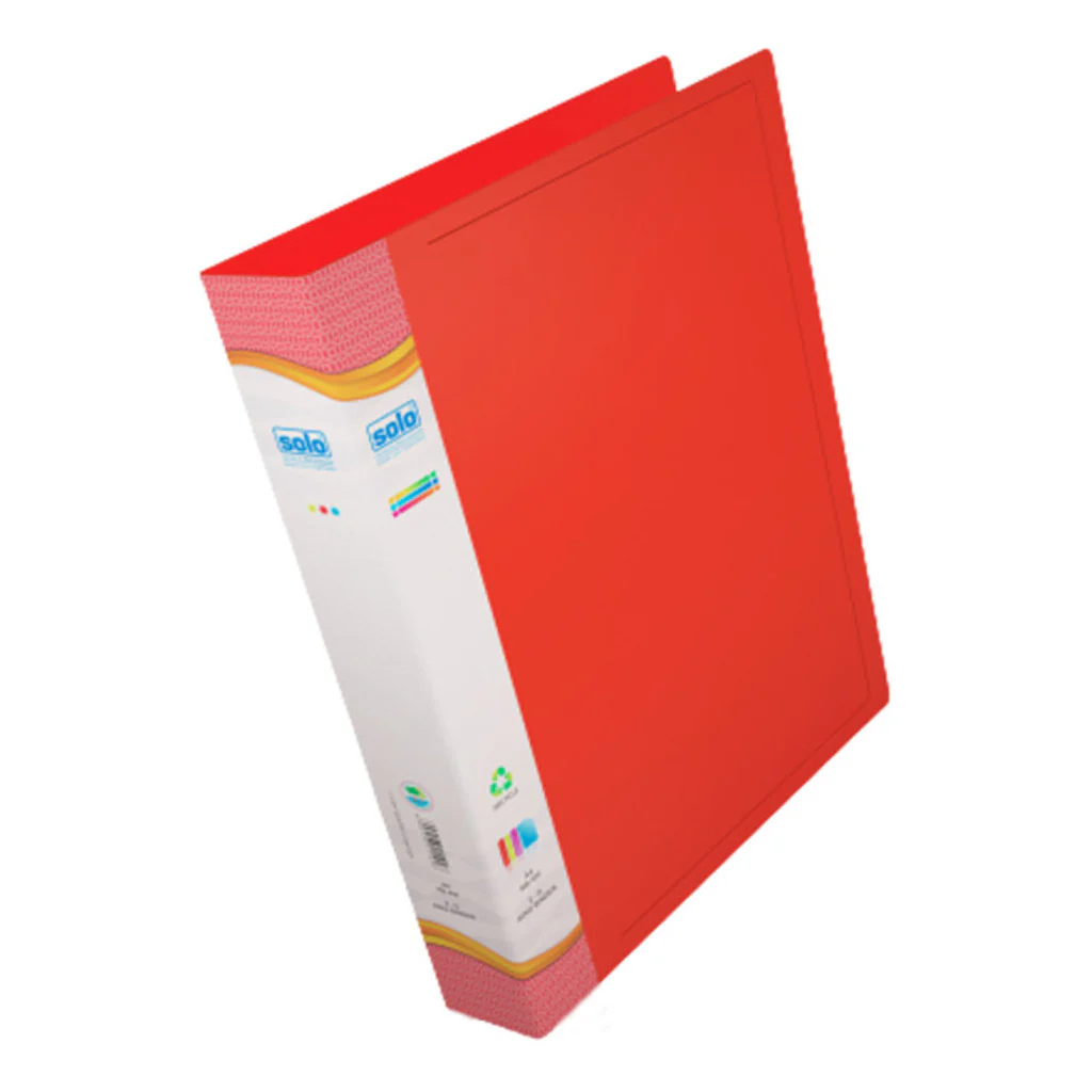 Solo Ring Binder-2-D-Ring Red A4 RB 402