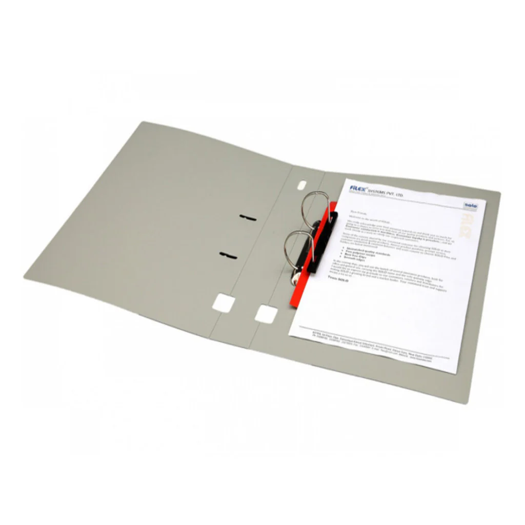 Solo Ring Binder-2-D-Ring With Rado Lock Grey 40mm Ring F/C Size MK 415 - Image 2