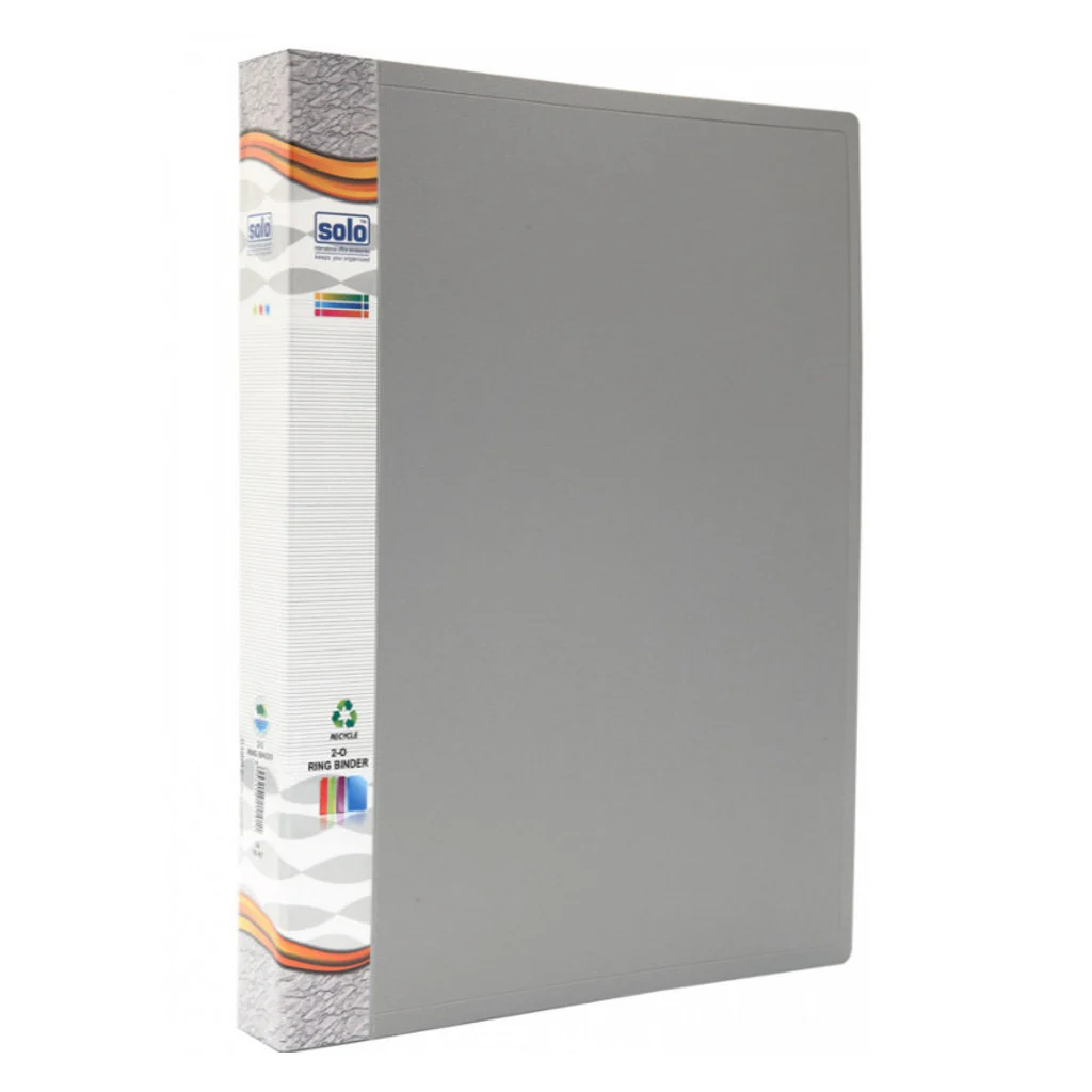 Solo Ring Binder-2-O-Ring Grey A4 RB 401