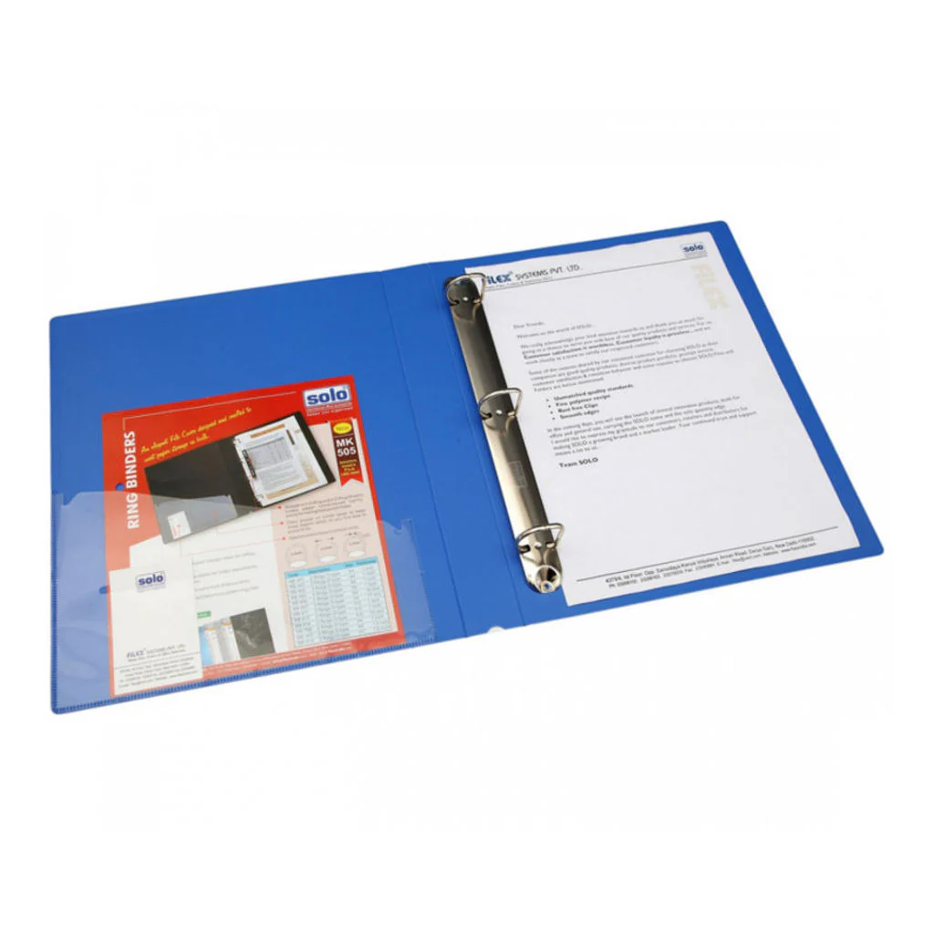 Solo Ring Binder-3-D-Ring Blue A4 RB 403 - Image 2