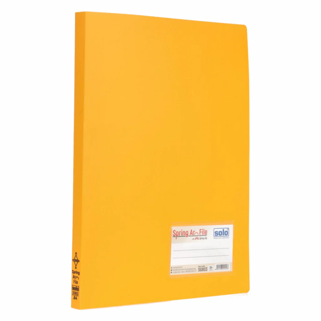 Solo Spring Arc File Orange A4 SG 803