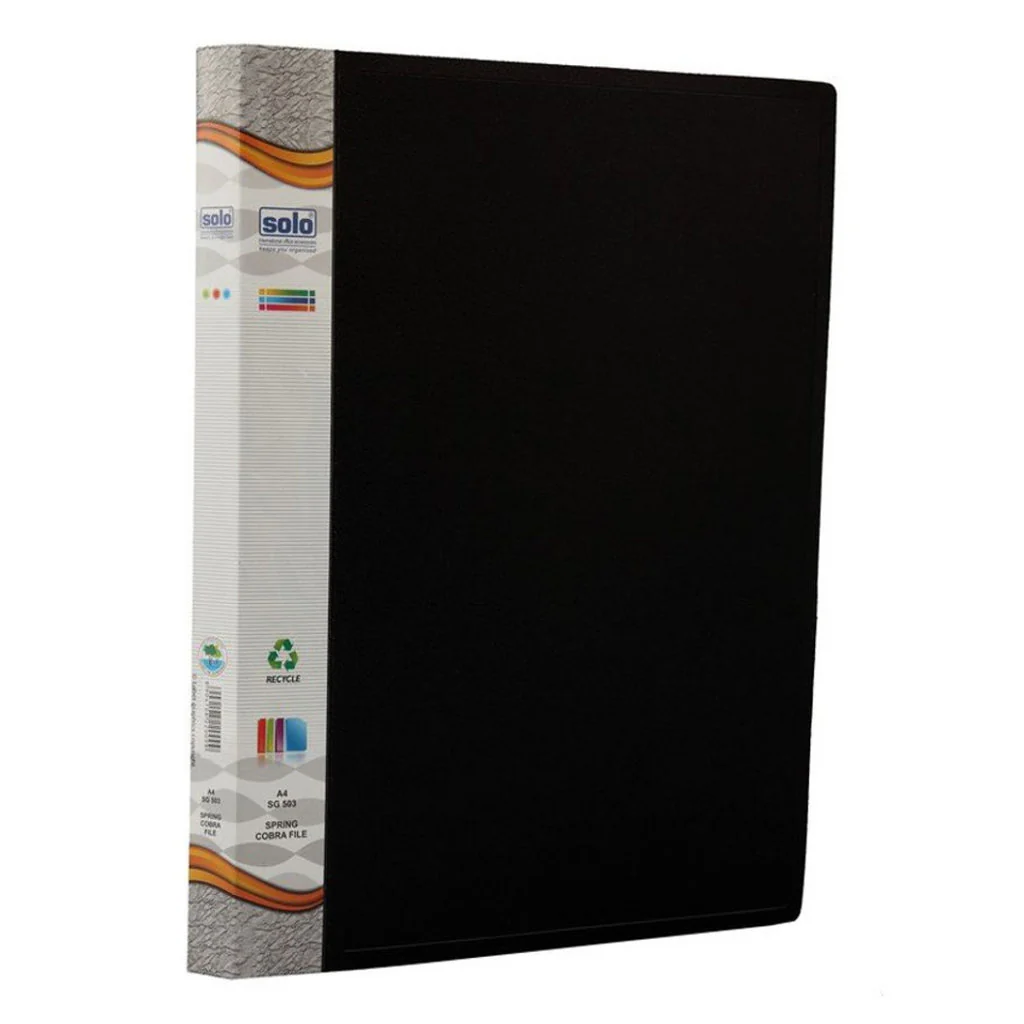 Solo Spring Cobra File Black A4 SG 503