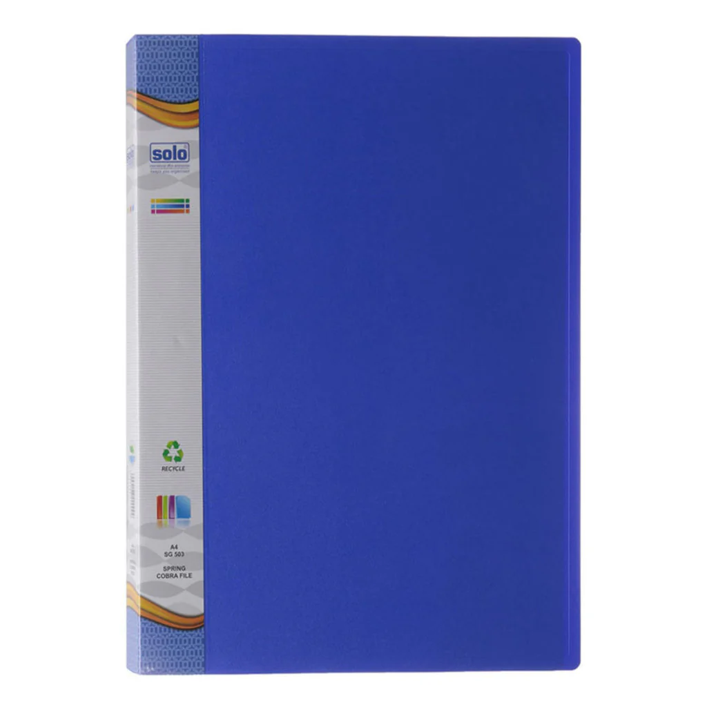 Solo Spring Cobra File Blue A4 SG 503