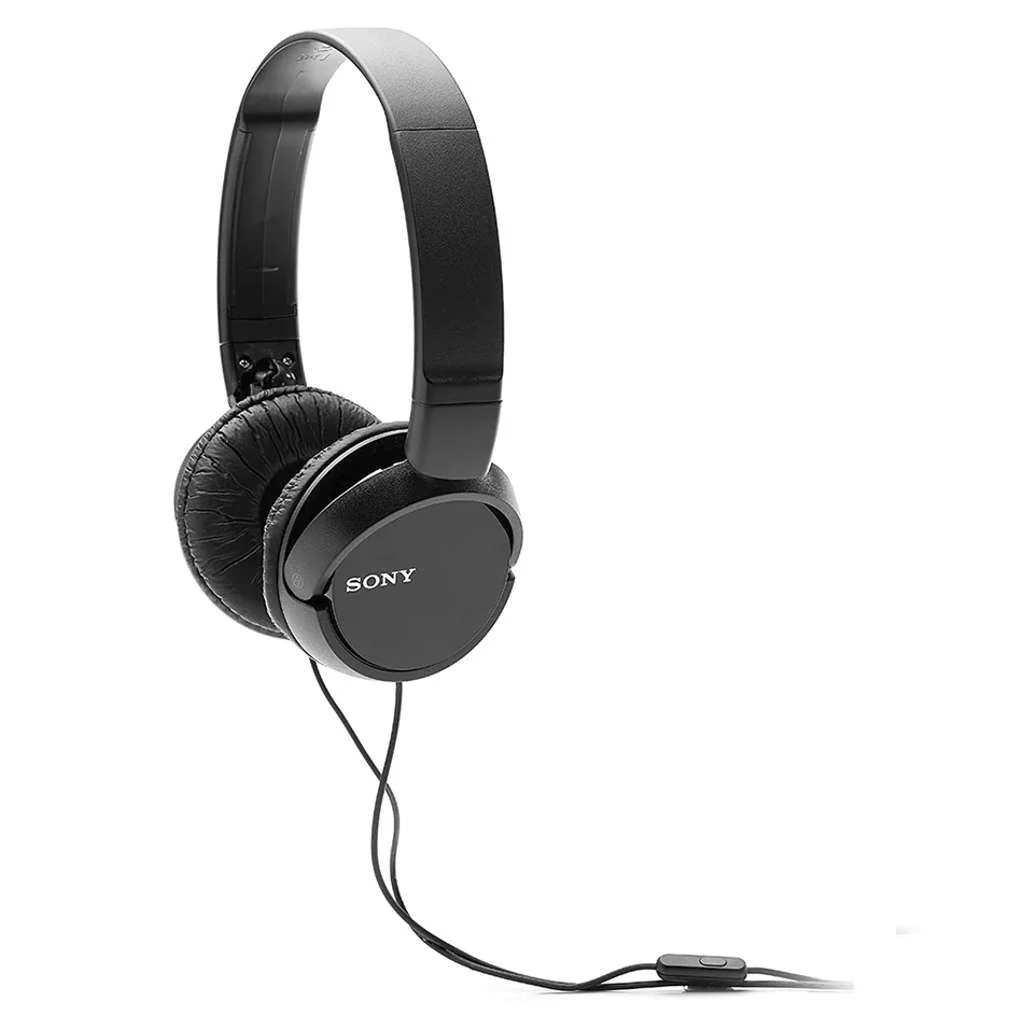 Sony Wired On Ear Headphones With Mic Black MDR-ZX110AP - Image 2