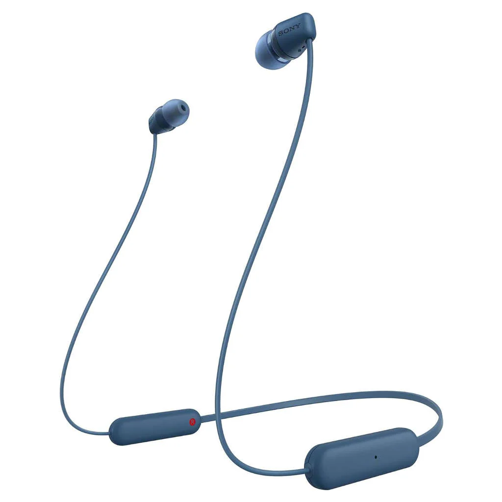 Sony Wireless Bluetooth In Ear Neckband Headphone Blue WI-C100