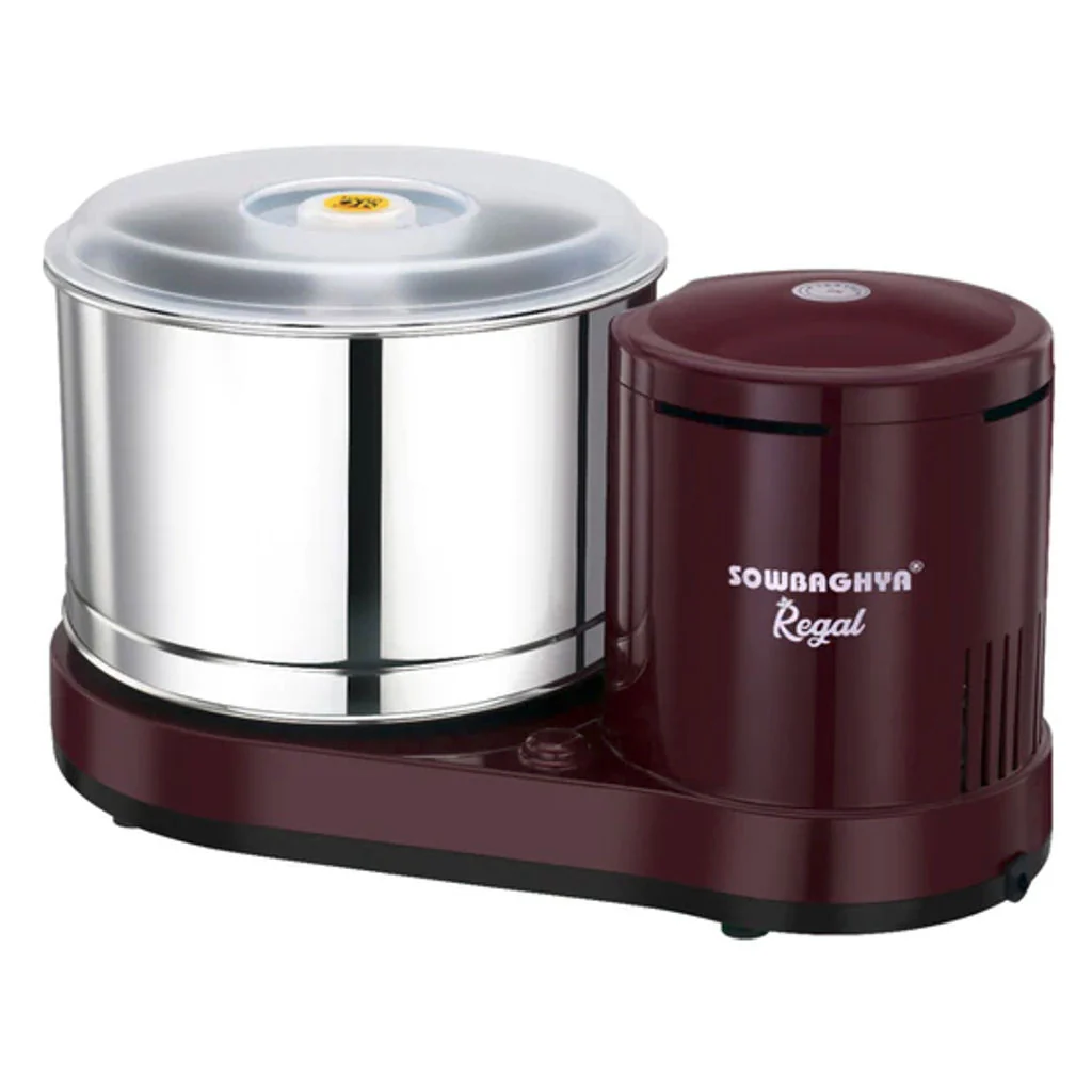 Sowbaghya Regal Wet Grinder 2 Litre Maroon DTP2021 - Image 2
