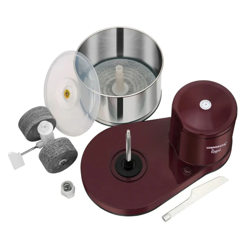 Sowbaghya Regal Wet Grinder 2 Litre Maroon DTP2021 - Image 3