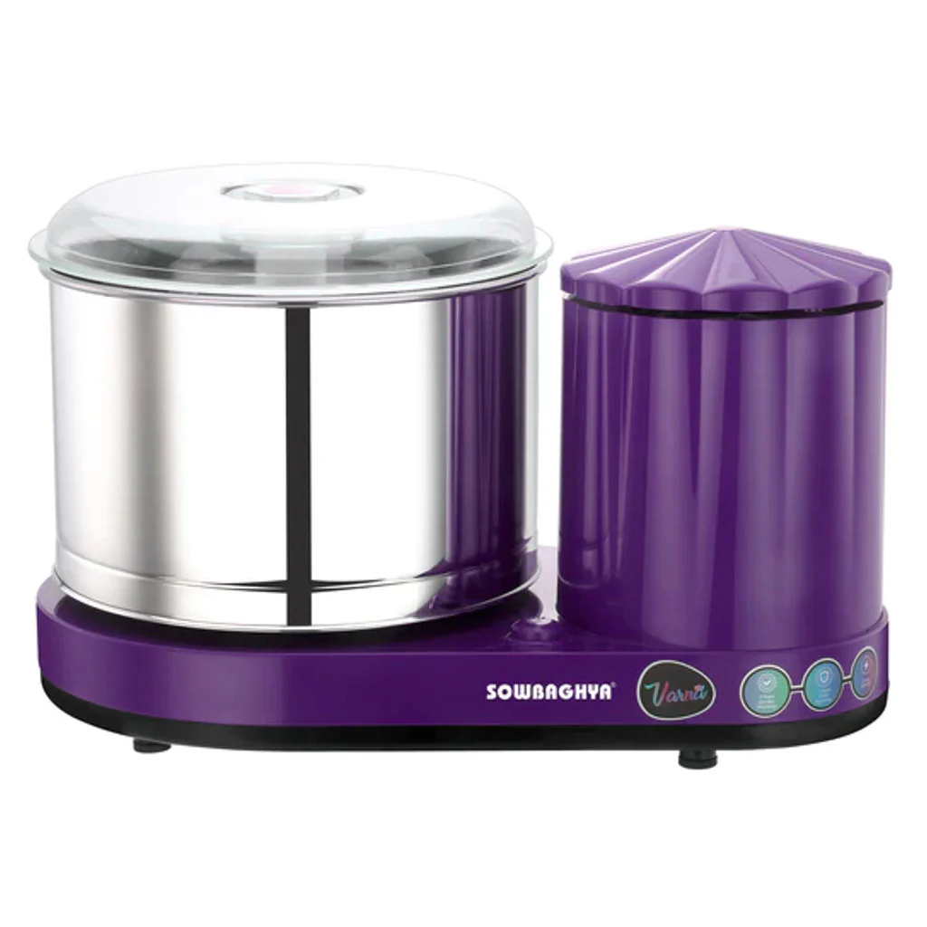Sowbaghya Varna Table Top Wet Grinder With Attachment 2 Litre Violet DTP6901