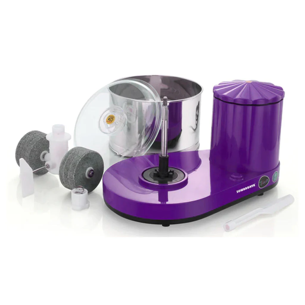 Sowbaghya Varna Table Top Wet Grinder With Attachment 2 Litre Violet DTP6901 - Image 3