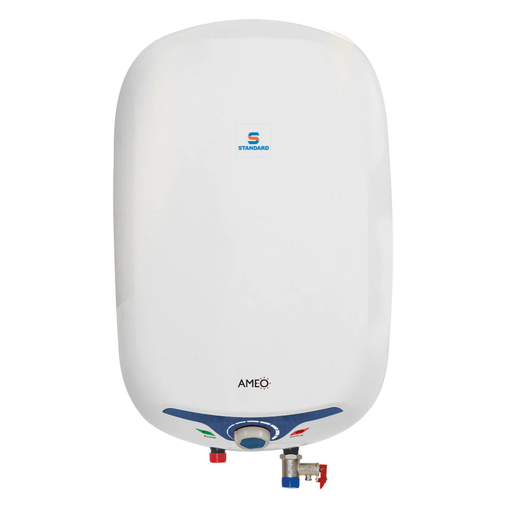 Standard Ameo 25Litre Plastic Body Storage Water Heater Vertical White