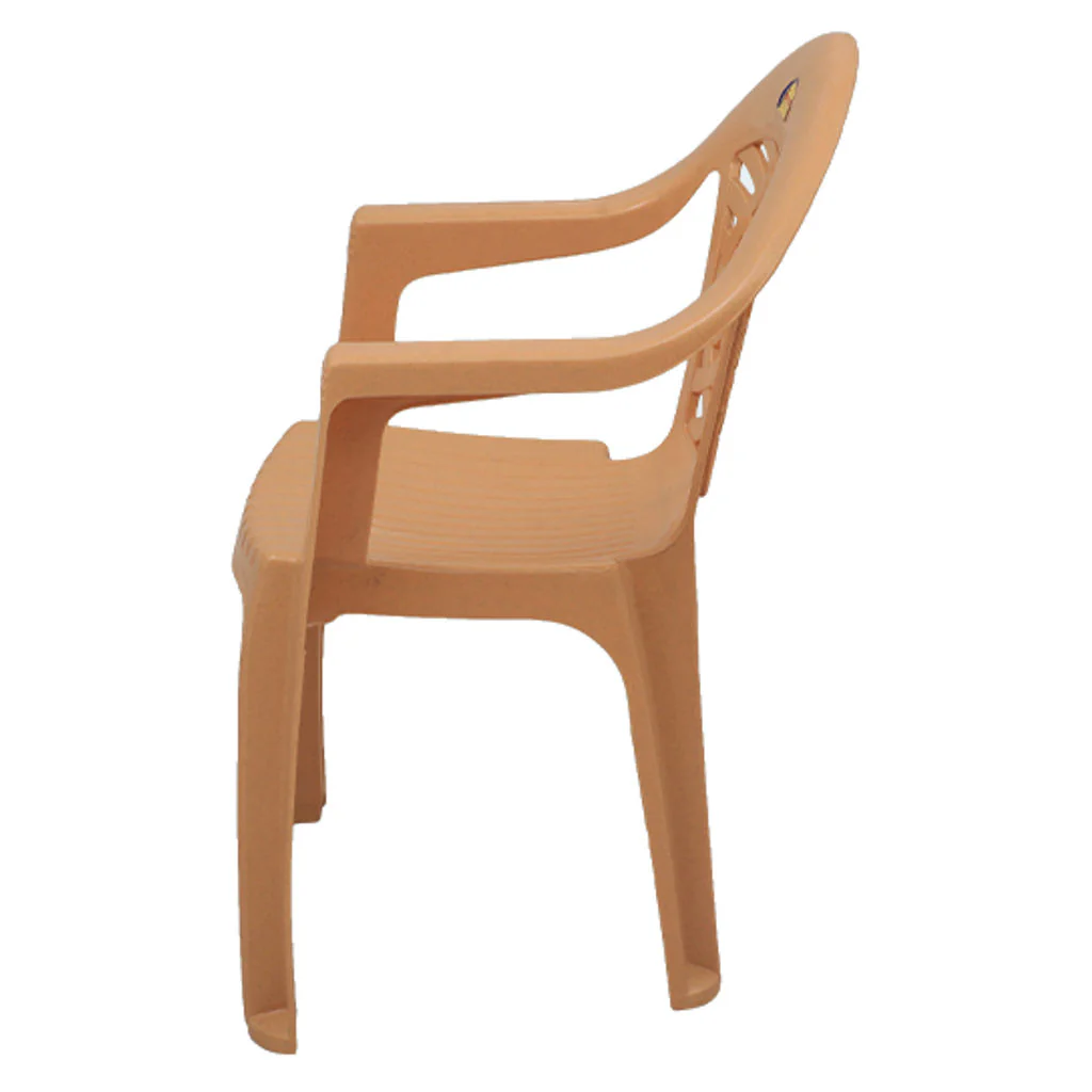 Supreme Arch Plastic Chair Amber Gold - Image 2