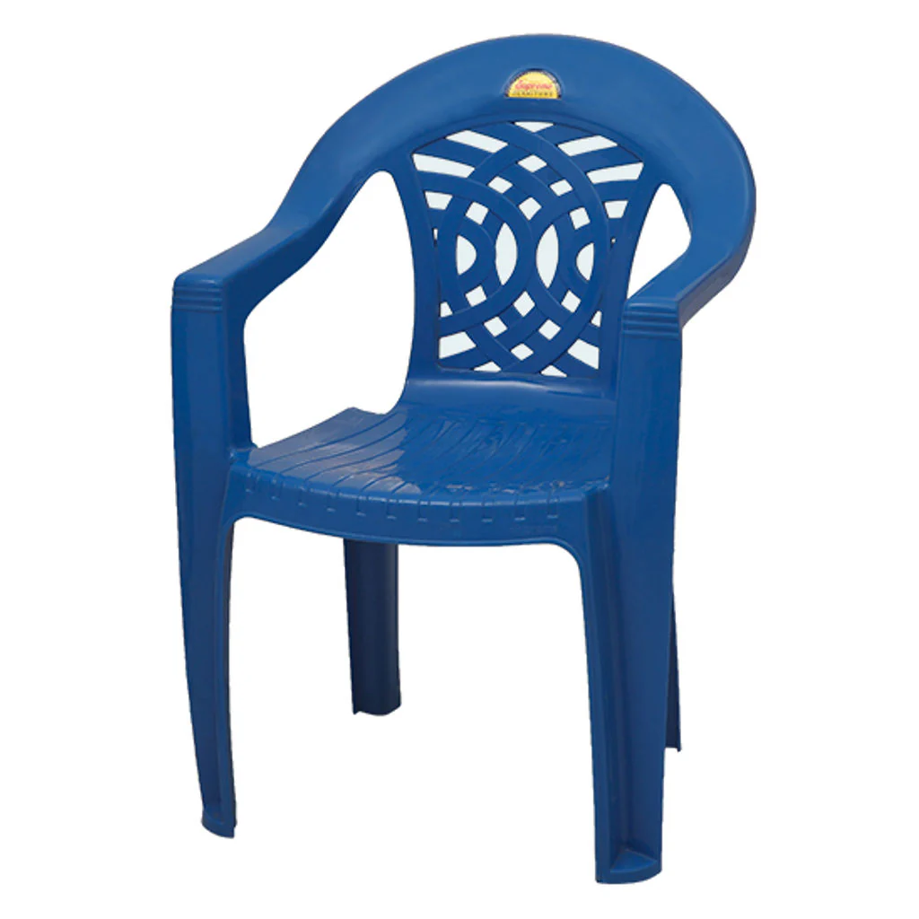Supreme Arch Plastic Chair French Blue - Image 2