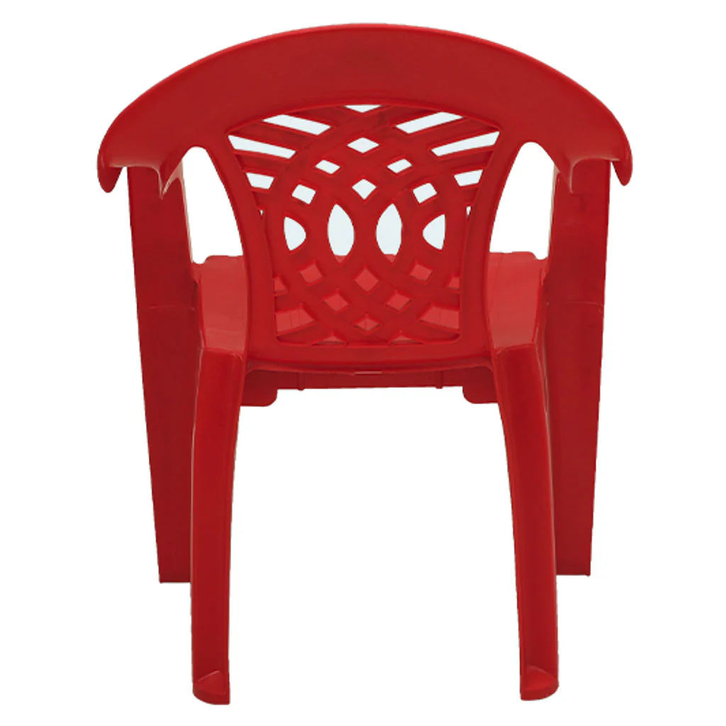 Supreme Arch Plastic Chair Red - Image 3