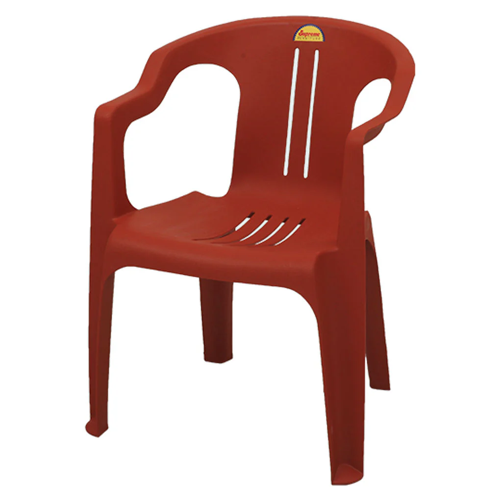 Supreme Bulbul Plastic Chair Almond Red