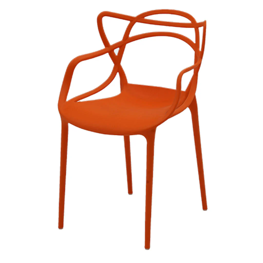 Supreme Butterfly Plastic Baby Chair Orange - Image 2