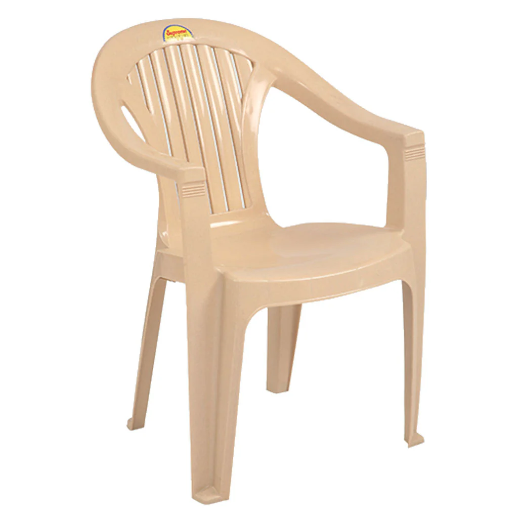 Supreme Cool Plastic Chair Marble Beige