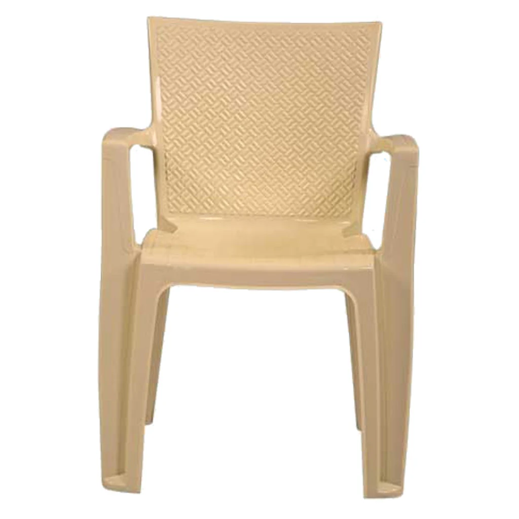 Supreme Degree Premium Plastic Chair Marble Beige