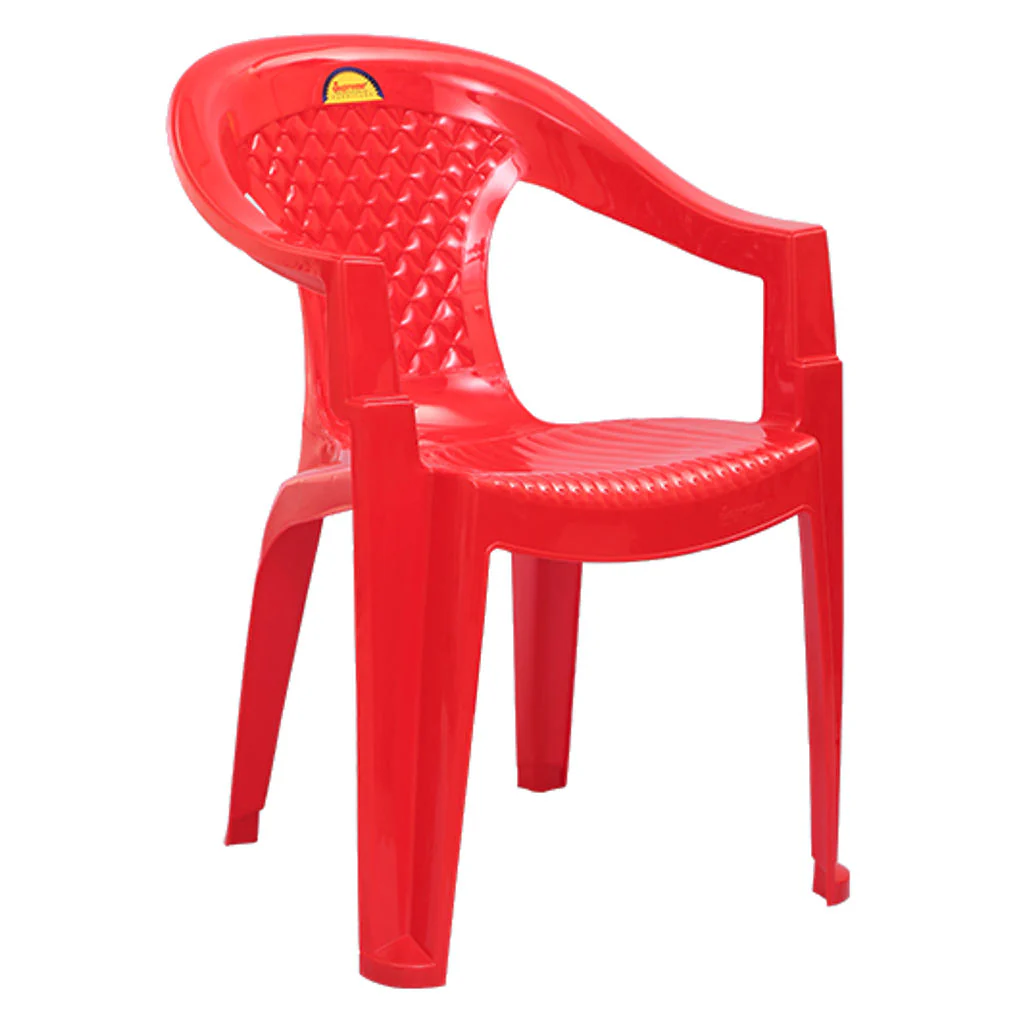 Supreme Don Plastic Chair Red - Image 2