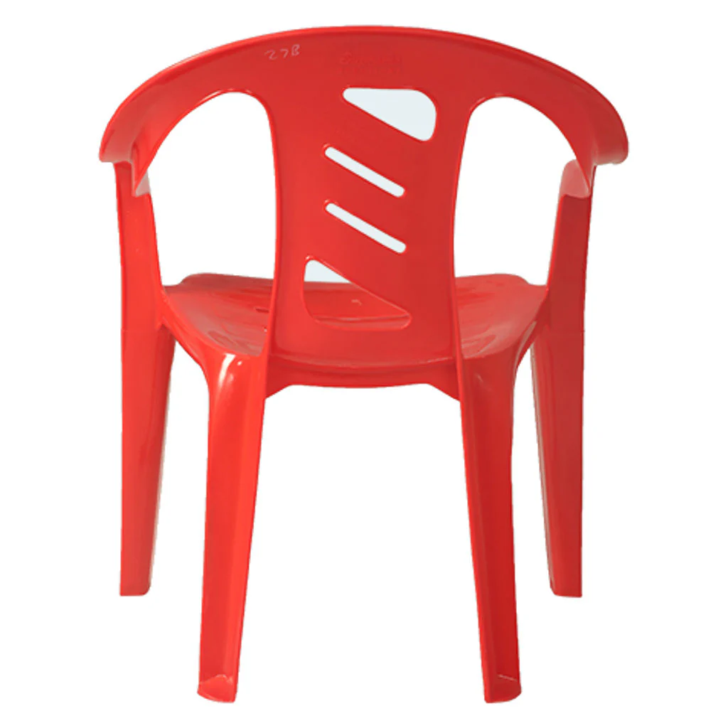 Supreme Jolly Plastic Baby Chair Red - Image 3