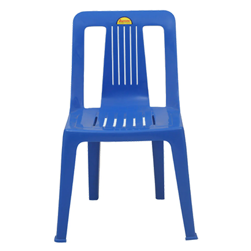 Supreme Lily Armless Plastic Chair French Blue