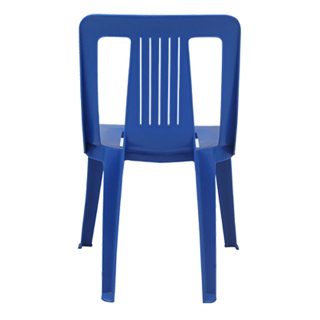Supreme Lily Armless Plastic Chair French Blue - Image 3