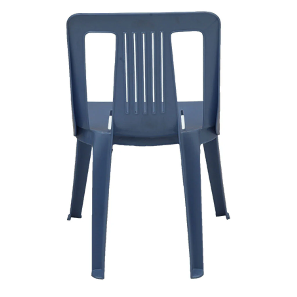 Supreme Lily Armless Plastic Chair Pearl Blue - Image 3