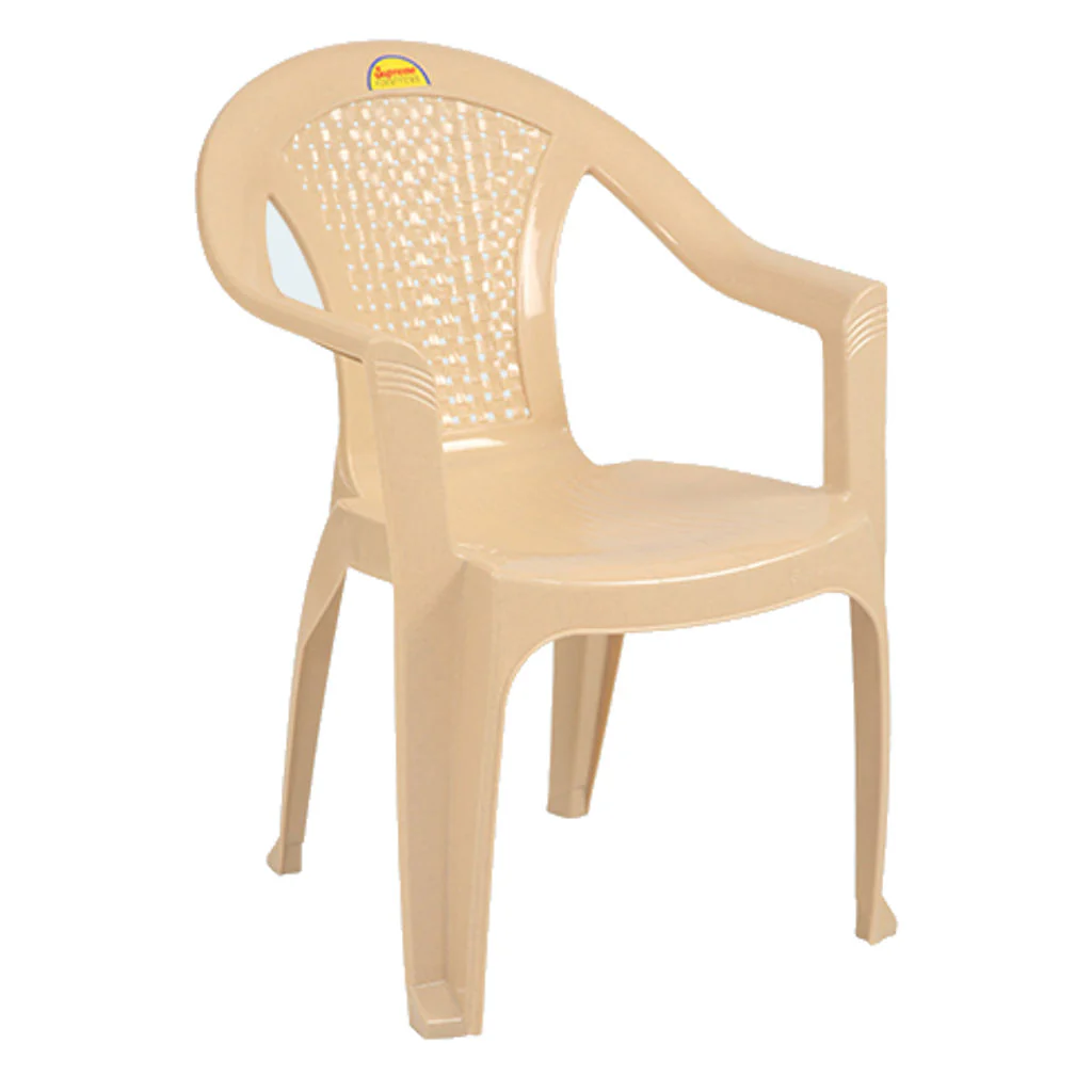 Supreme Optra Plastic Chair Marble Beige - Image 2